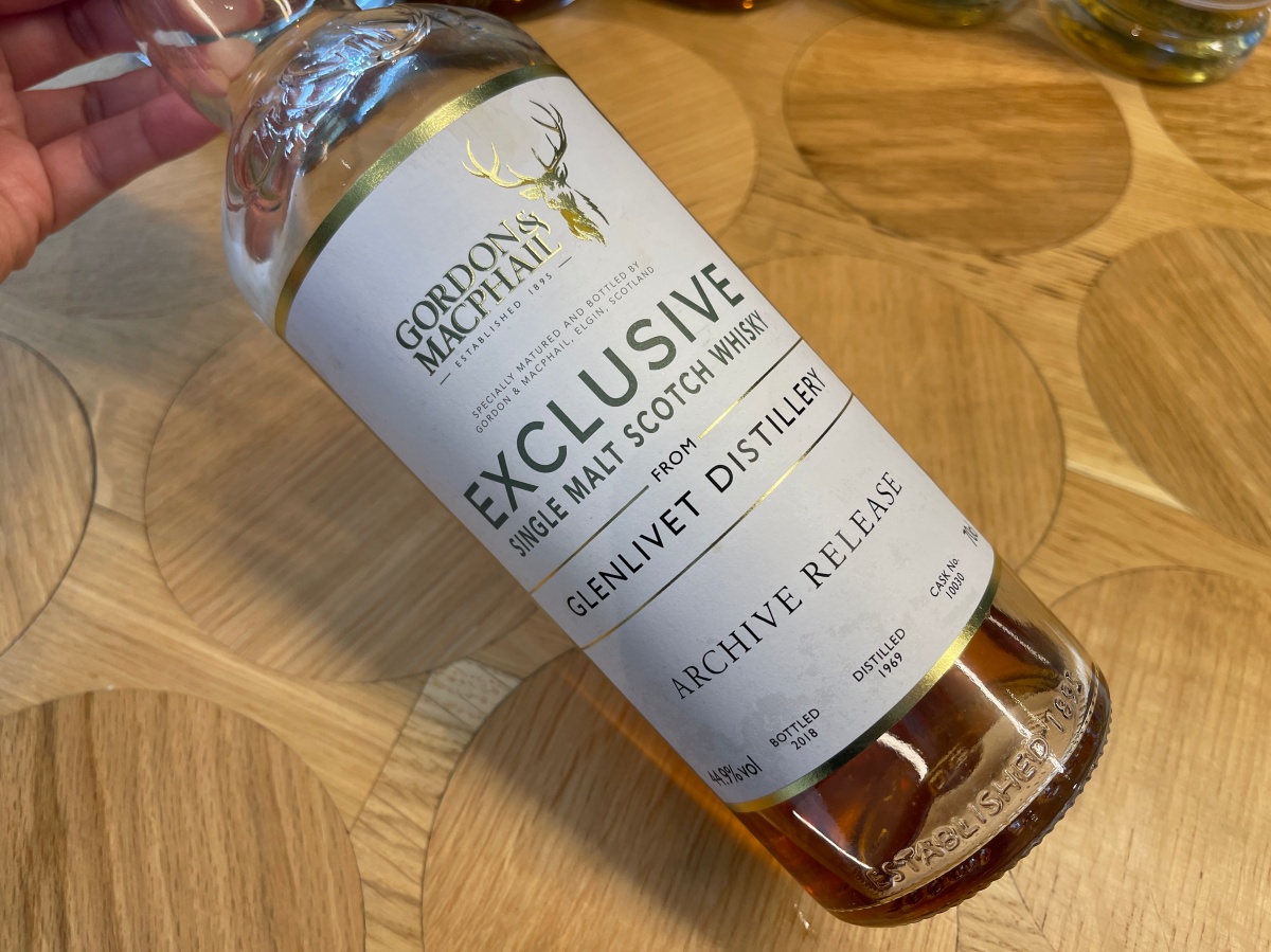 Glenlivet 1969, Gordon & MacPhail Archive Release (1969蒸餾/2018裝瓶, 44.90%, Cask#10030, Refill American Hogshead) 