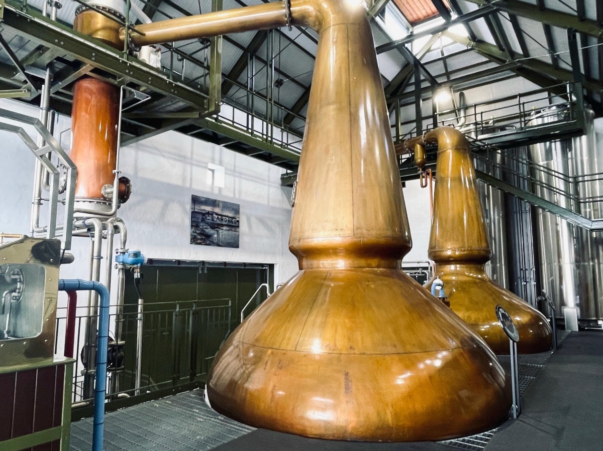 Ardbeg酒廠的蒸餾器與淨化器Purifier