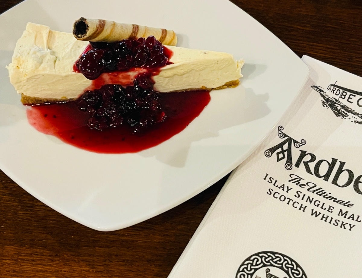Vanilla & Ardbeg An Oa Cheesecake (加了阿貝An Oa的起司蛋糕!!) 7.5英鎊