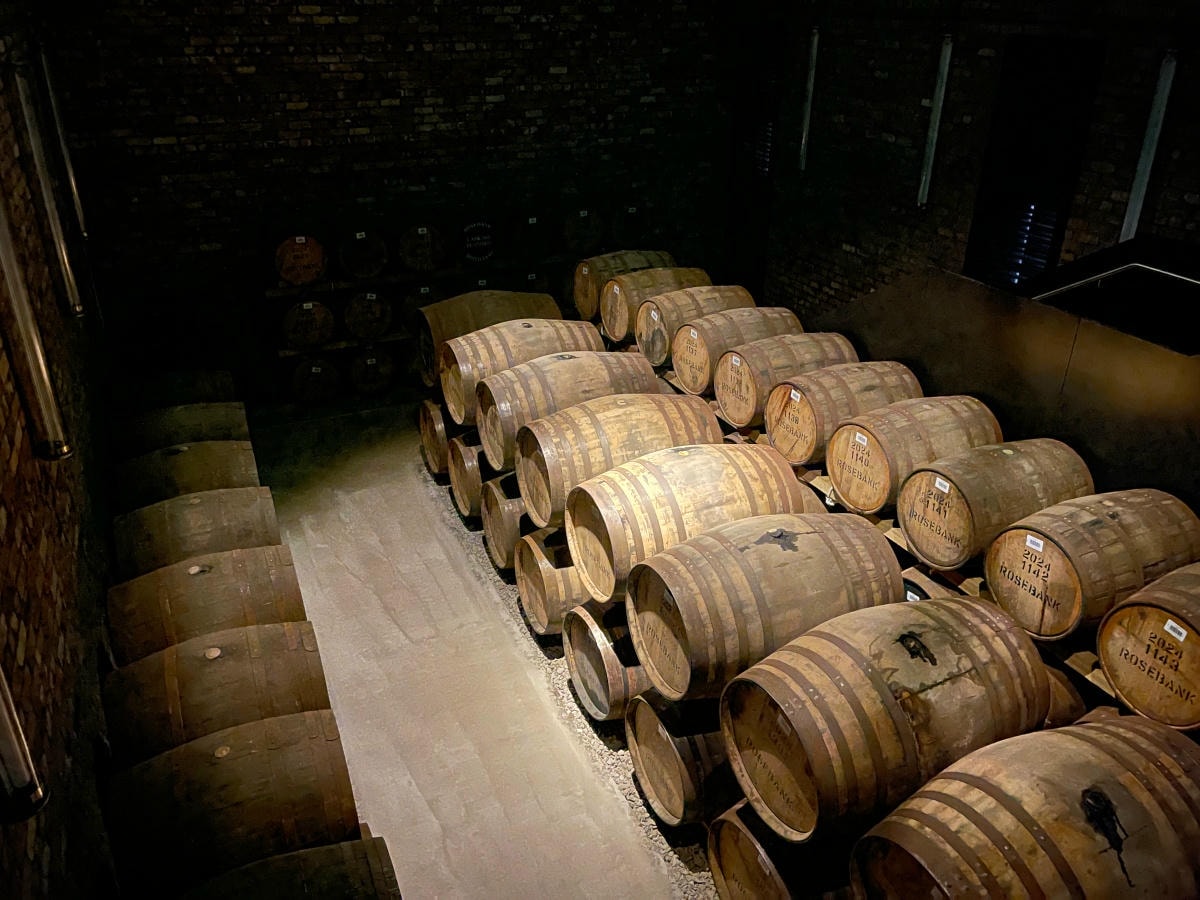 舊廠自1993年停產前保存至今的橡木桶