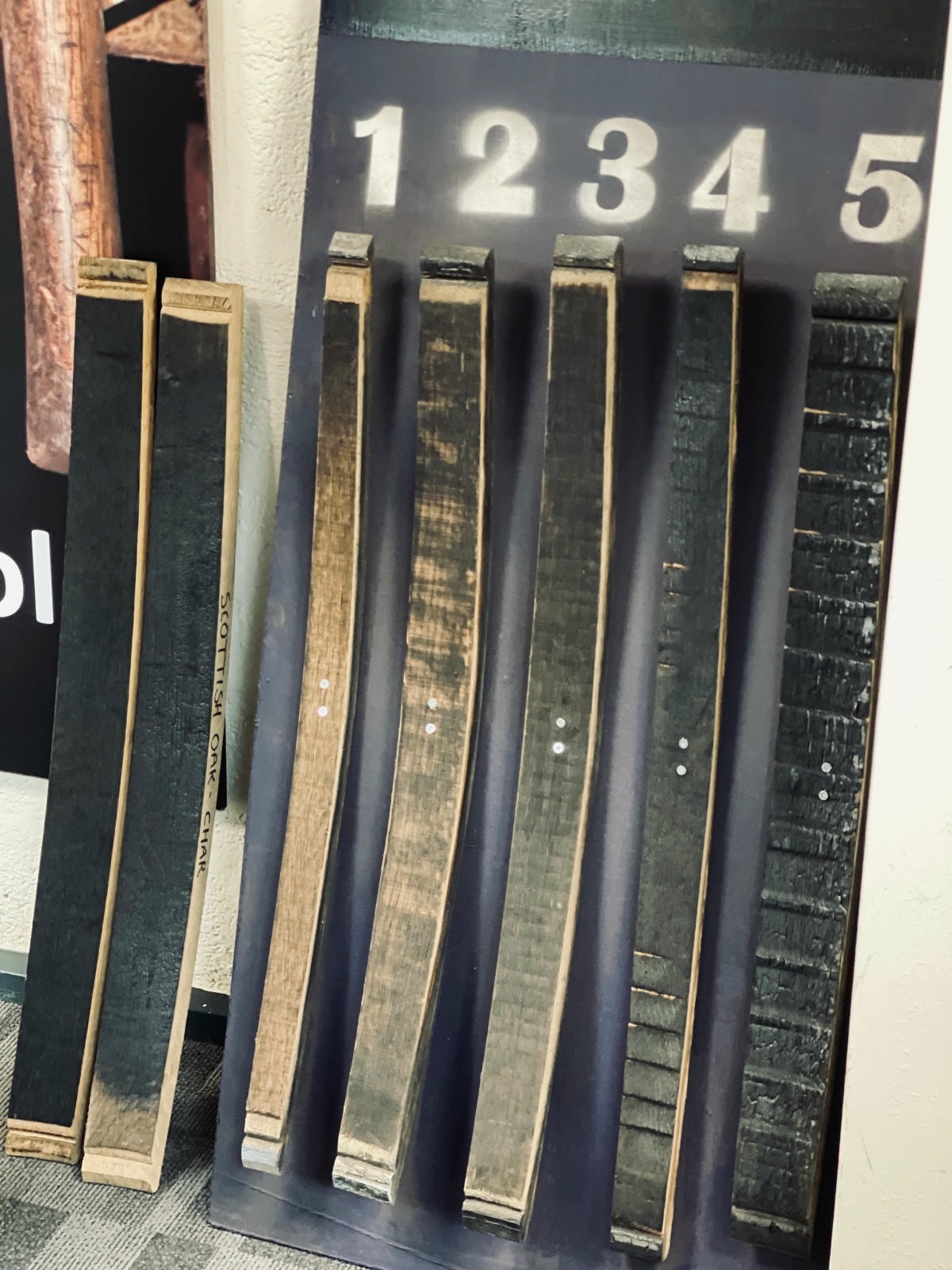 不同程度的烤桶