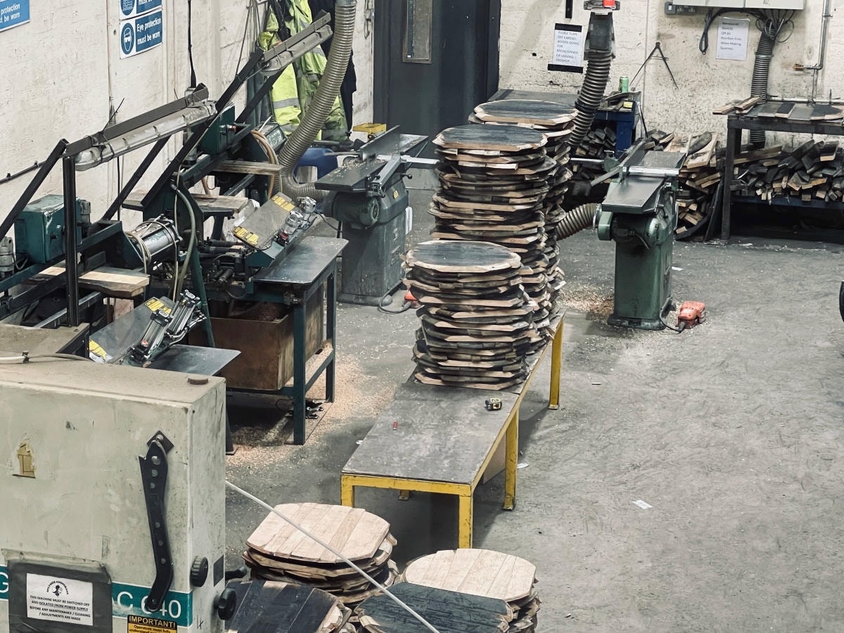 頂板跟底版作業區